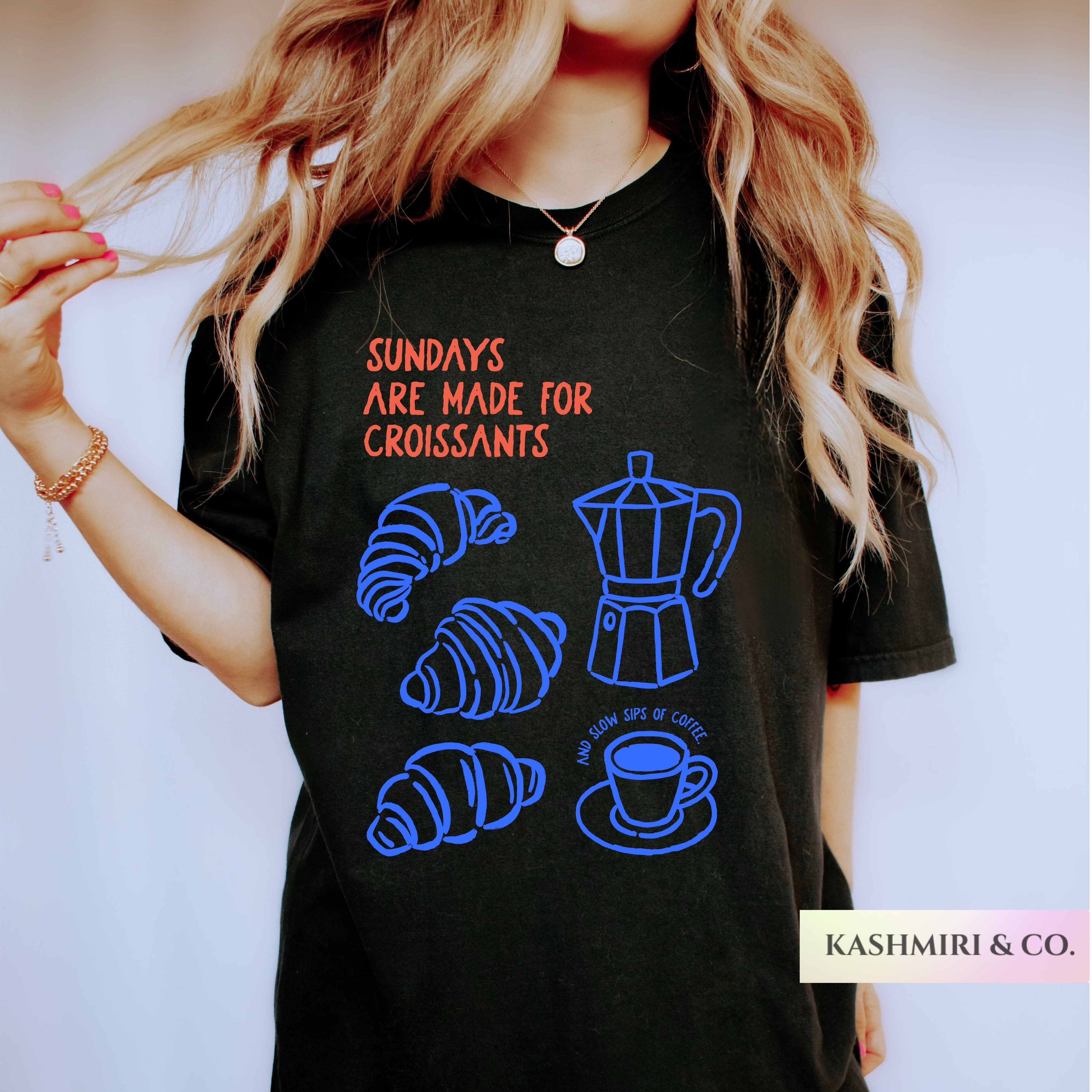 CROISSANT AND COFFEE TEE
