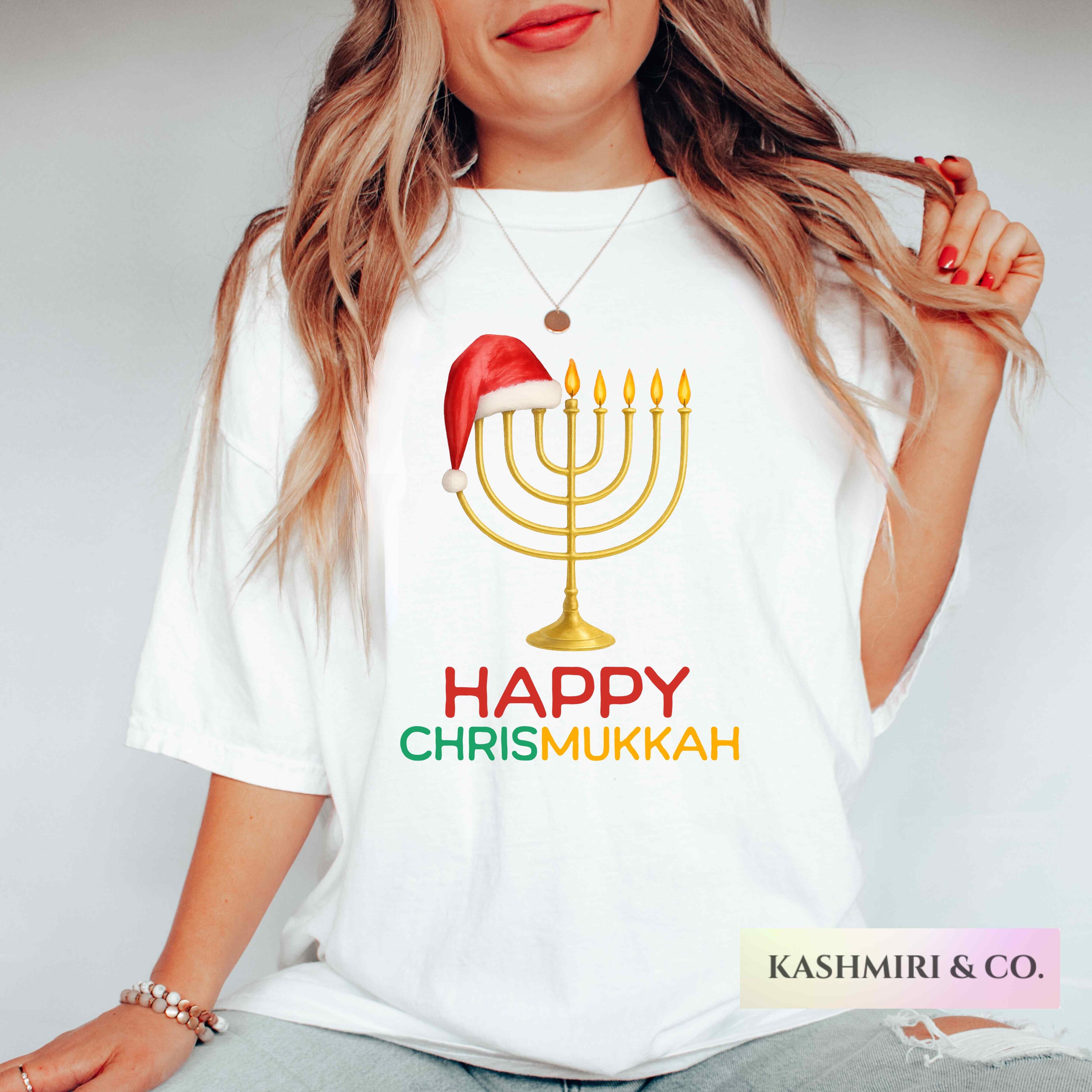 HAPPY CHRISMUKKAH SANTA MENORAH