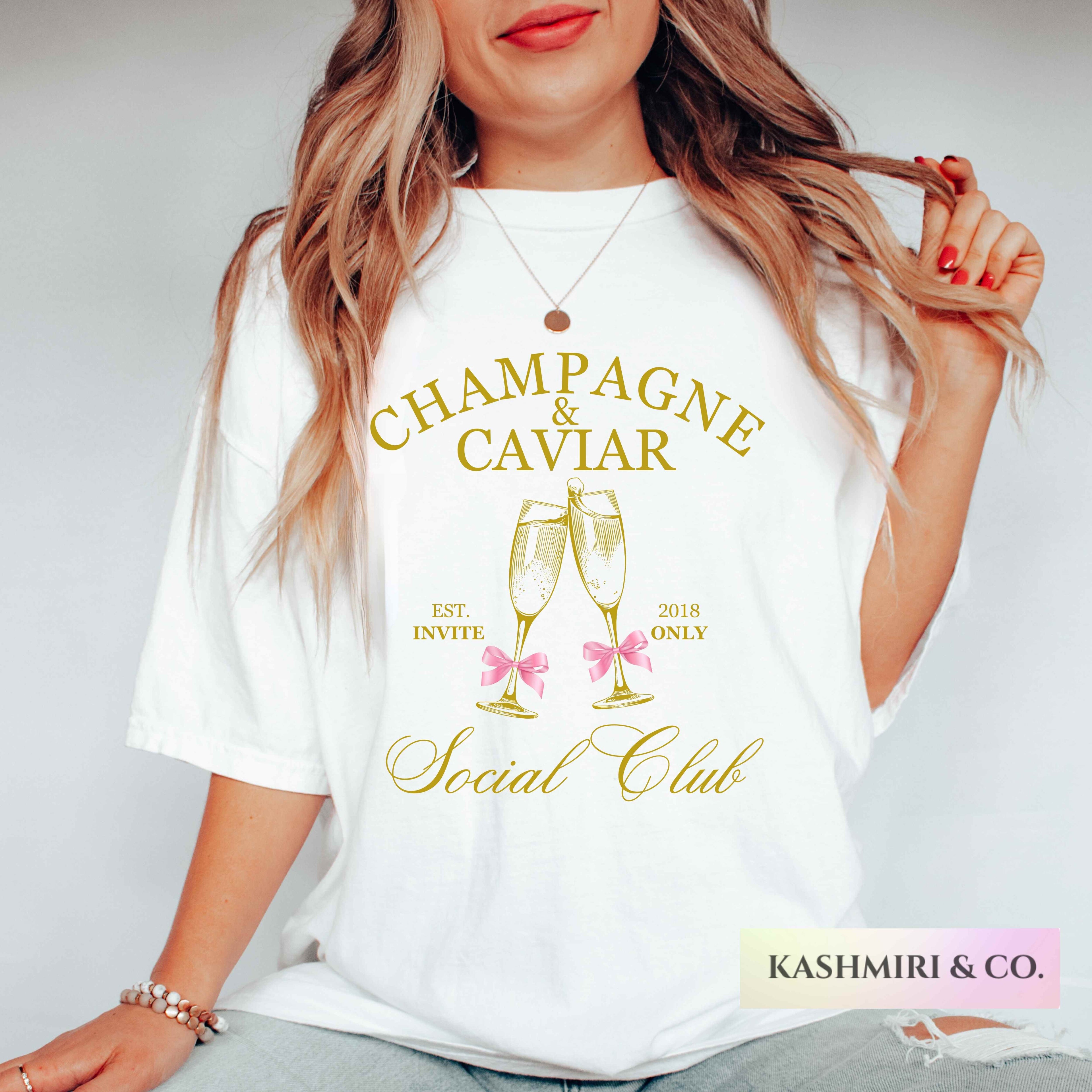 PERSONALIZED CHAMPAGNE & CAVIAR BACH TEE