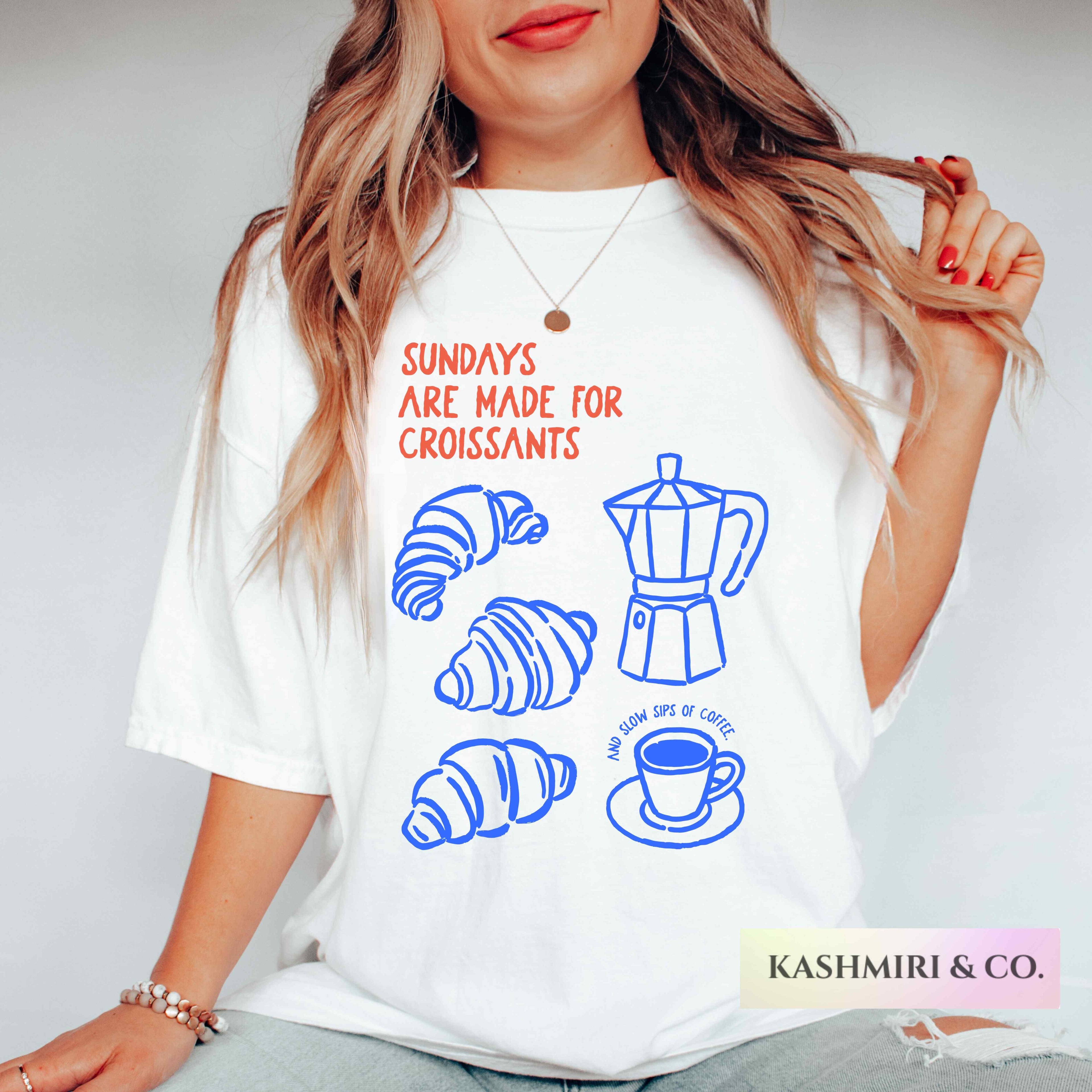 CROISSANT AND COFFEE TEE