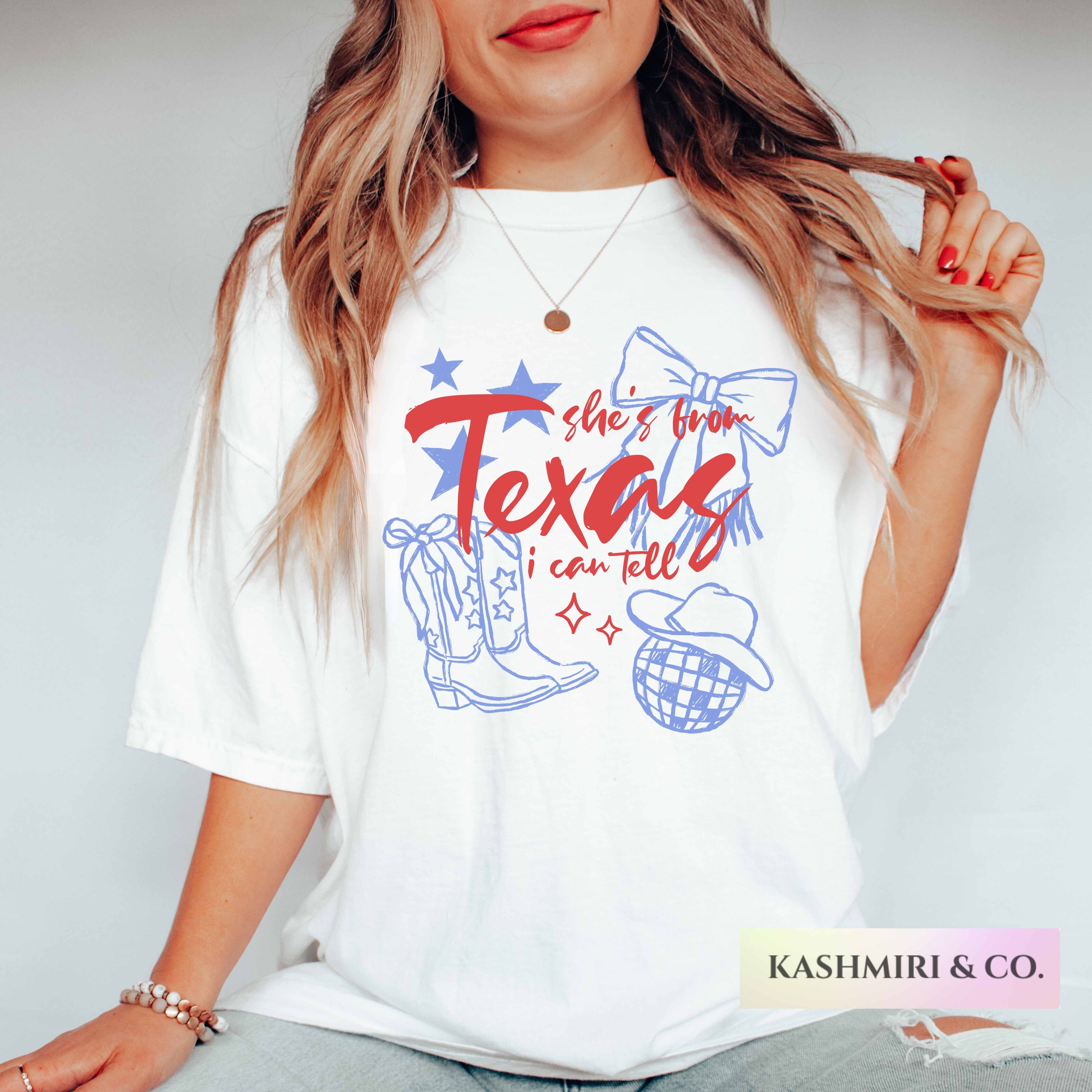 She's From Texas Tee Choosin’ Texas Rope Comfort Colors T-Shirt, Western Graphic Country Top Cowgirl Gift Rodeo Top, Western Top
