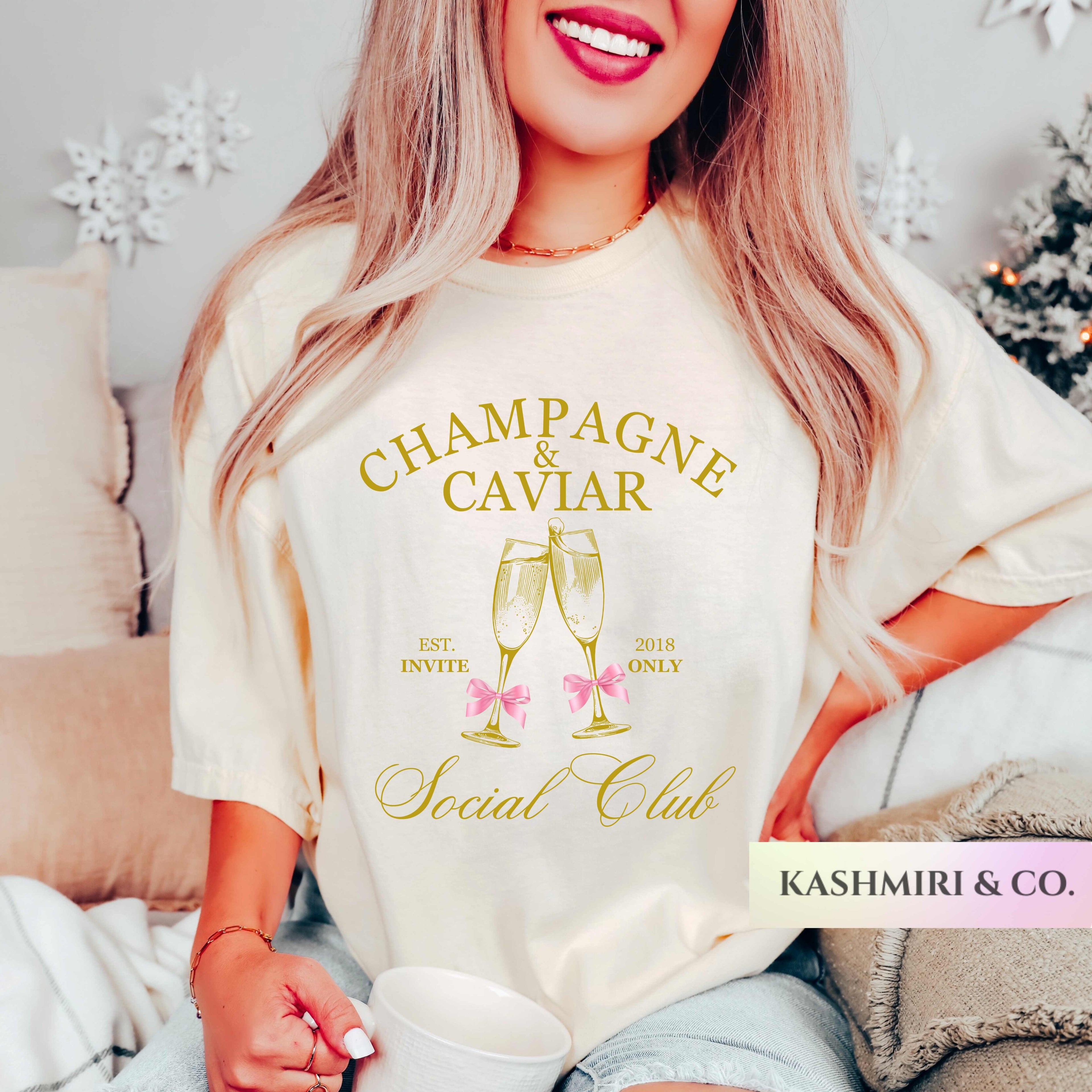 PERSONALIZED CHAMPAGNE & CAVIAR BACH TEE