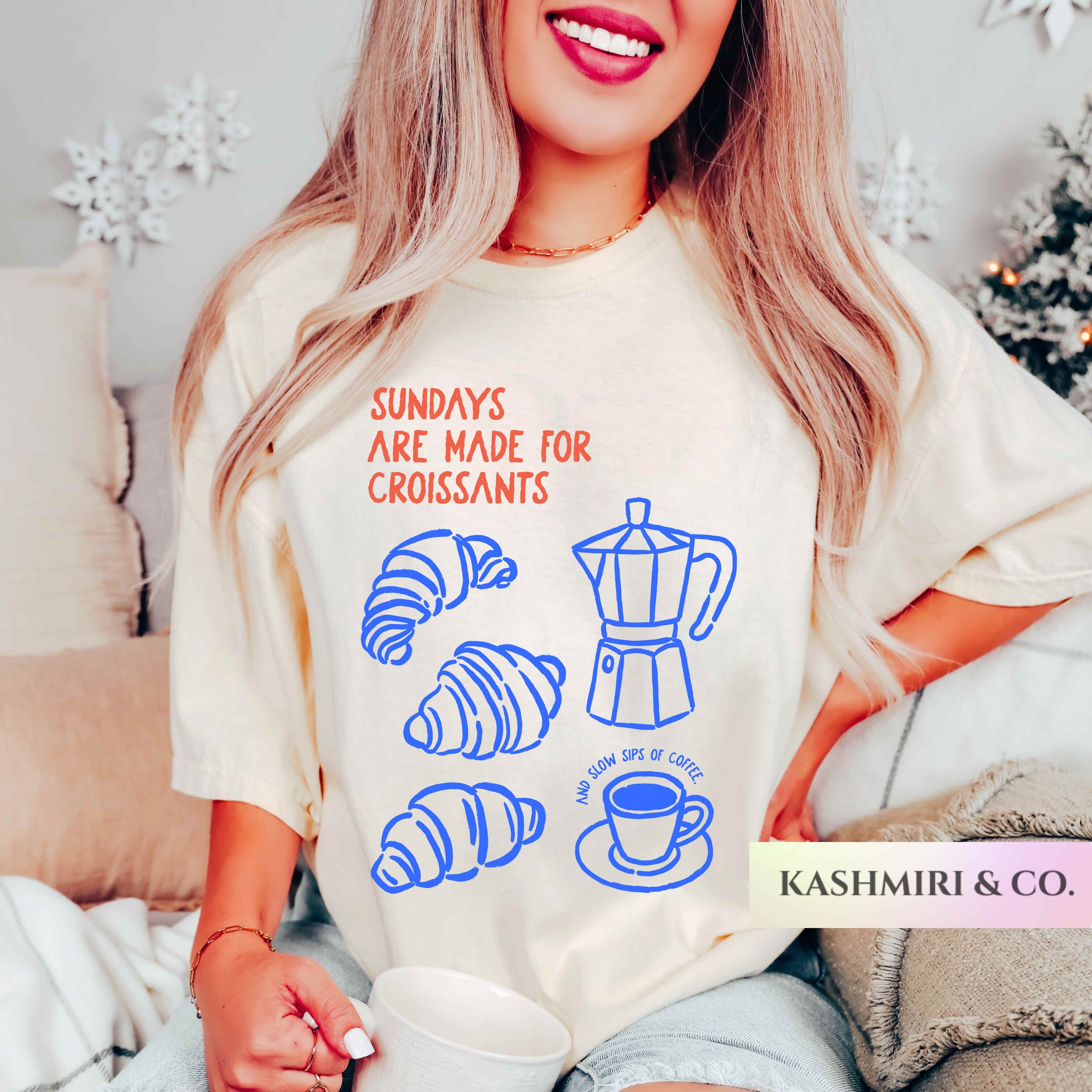 CROISSANT AND COFFEE TEE