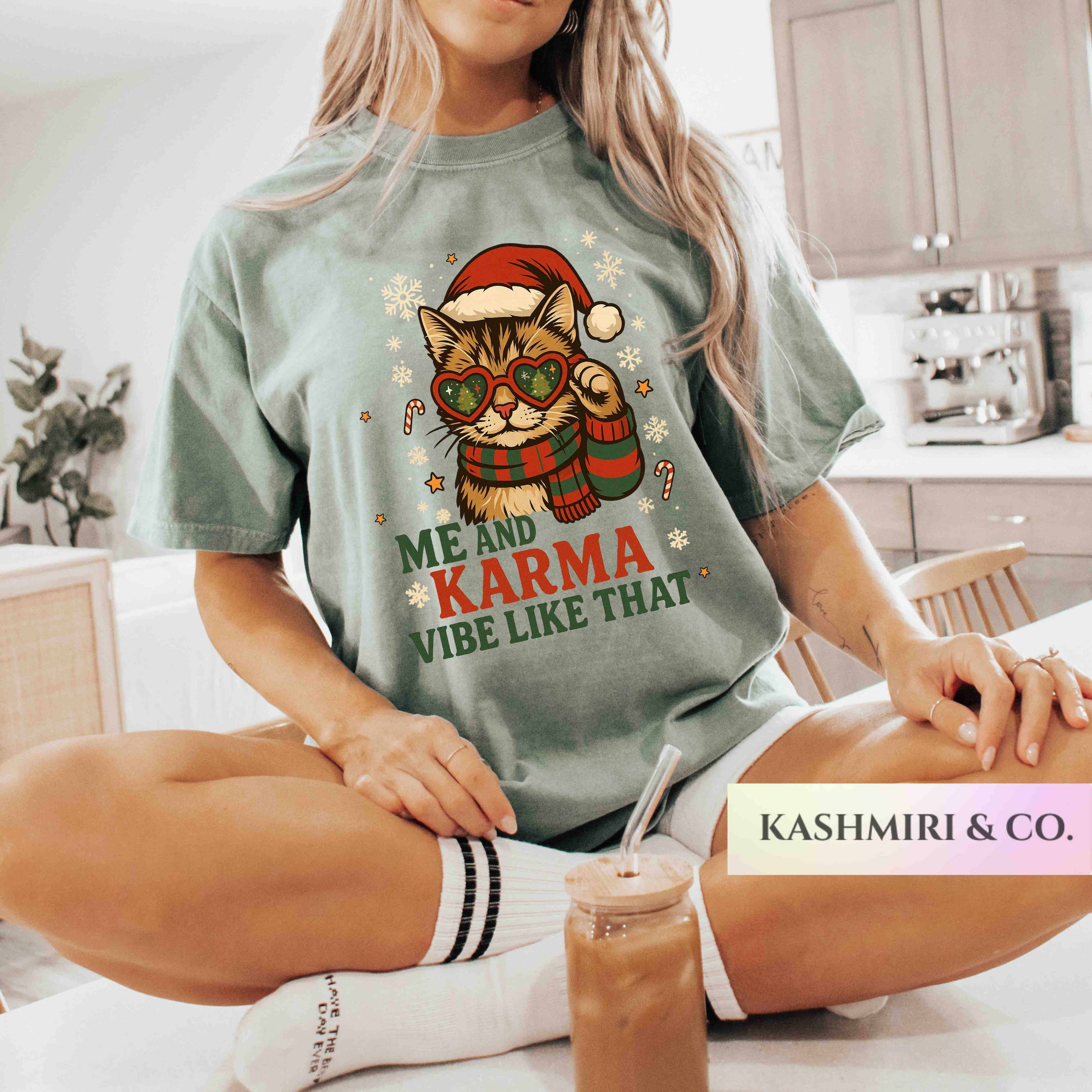 ME AND KARMA VIBE LIKE THAT CHRISTMAS CAT