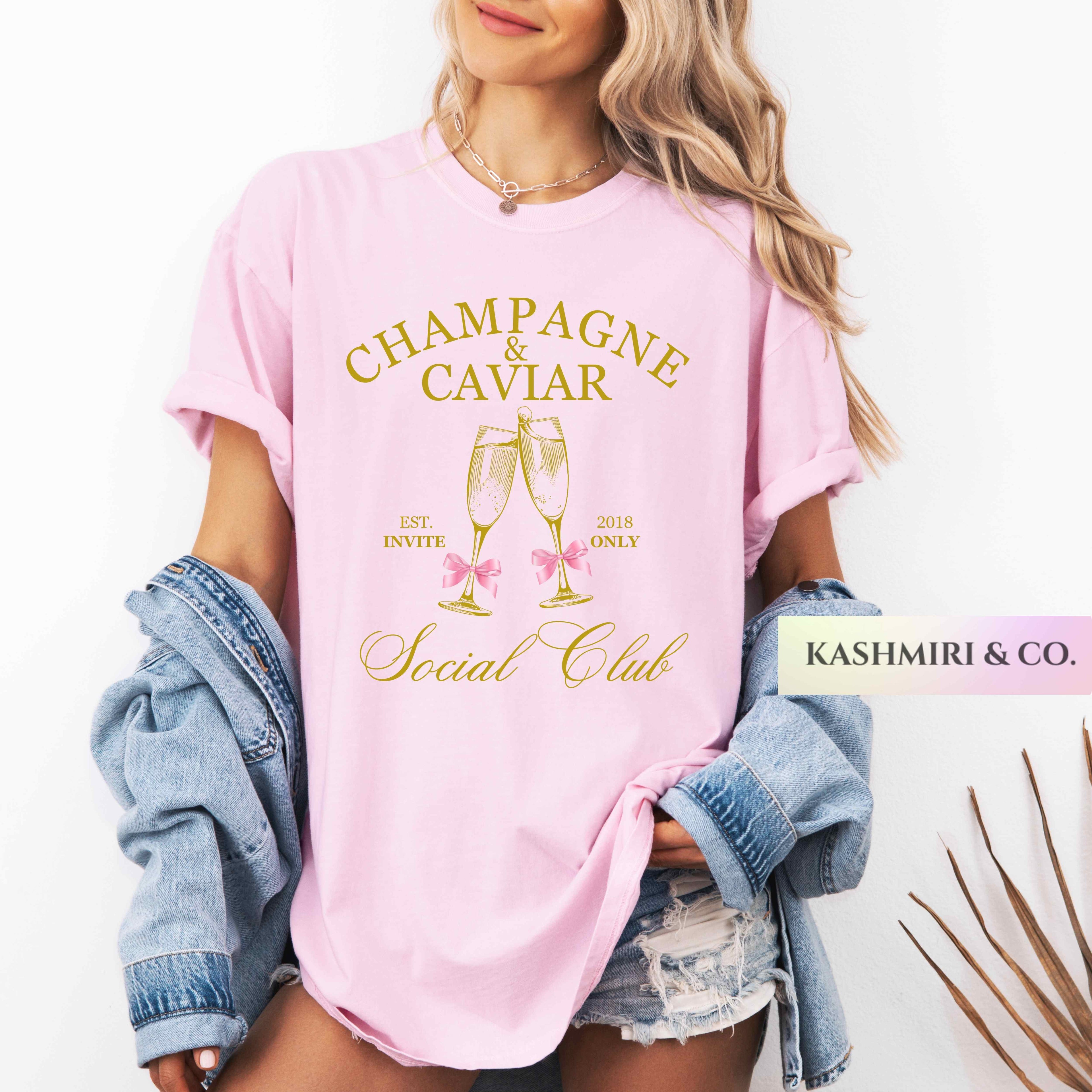 PERSONALIZED CHAMPAGNE & CAVIAR BACH TEE