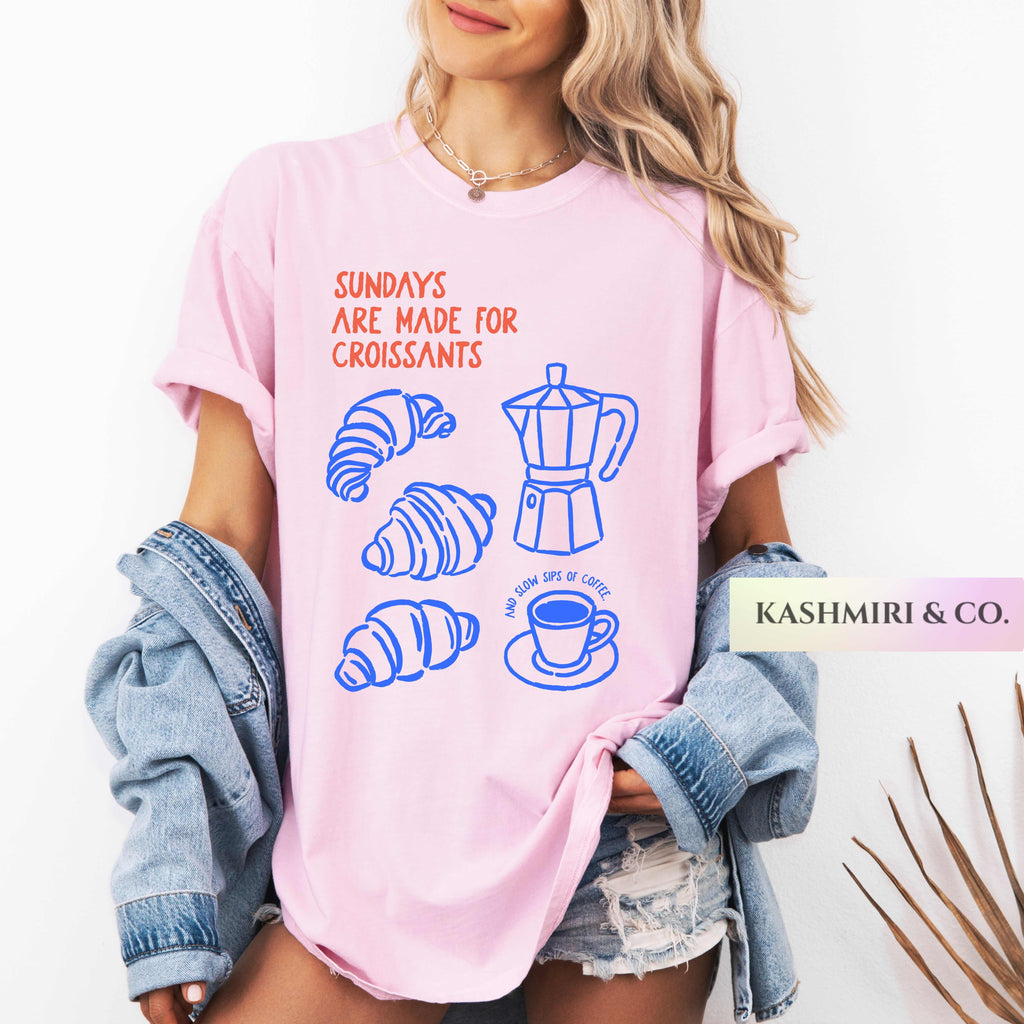 CROISSANT AND COFFEE TEE