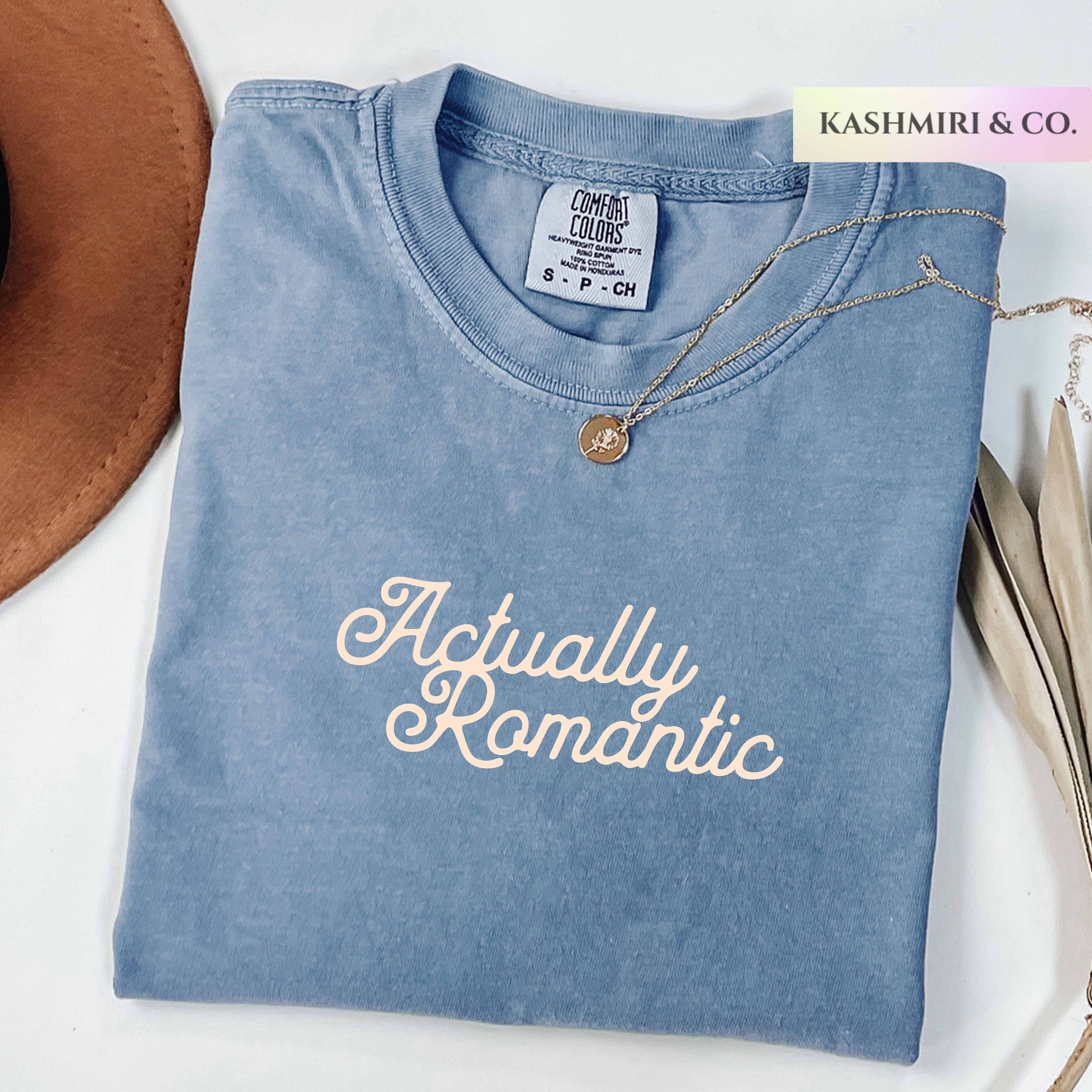 Comfort Colors Actually Romantic Showgirl Shirt Funny Women Empowerment Show Girl Tee Concert Cowgirl Era Tshirt Y2K Country Music Fan Gift