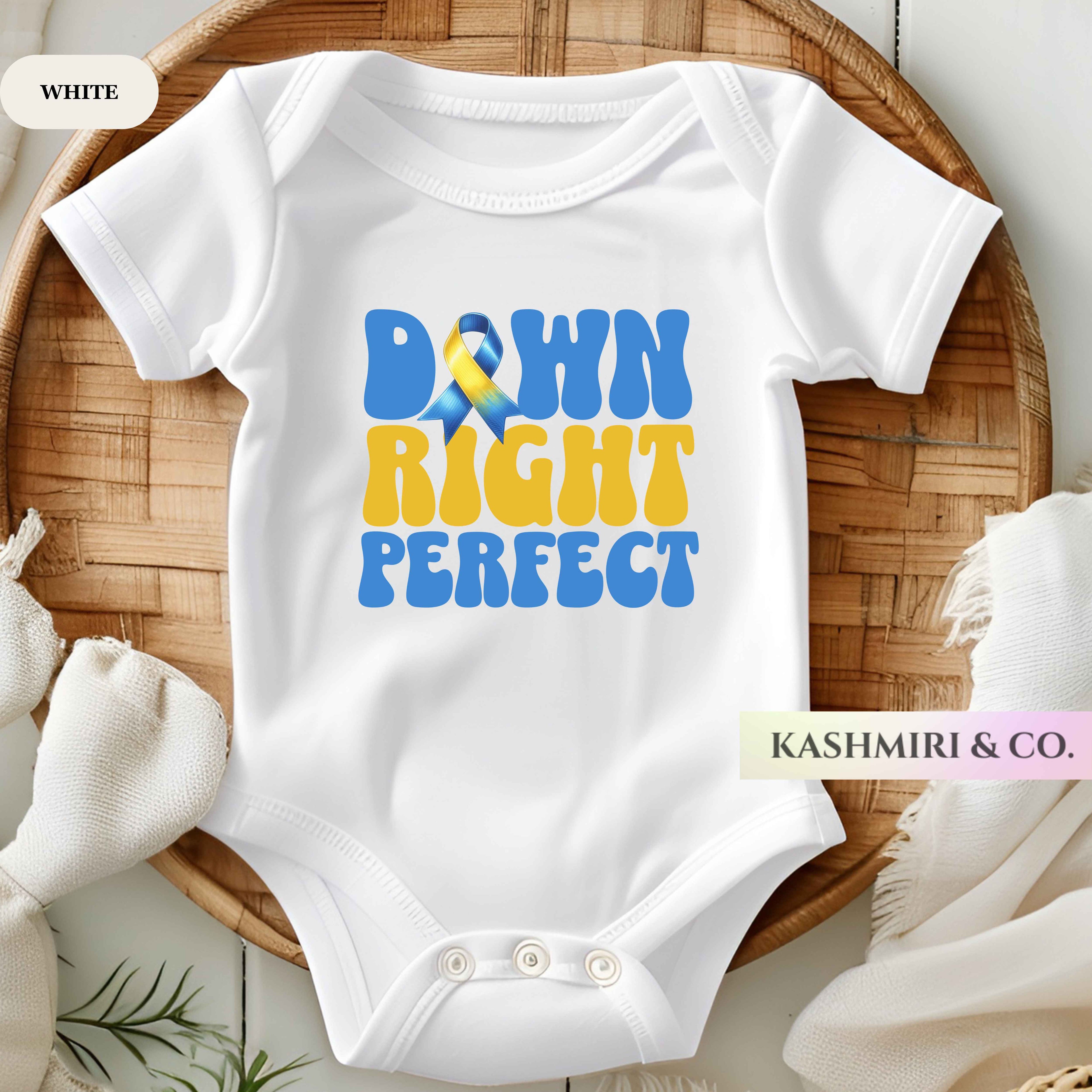 Down Syndrome Awareness Bodysuit Newborn Down Right Perfect Extra Chromosomes Shirt Lucky Few Baby Kids Tee Trisomy 21 Awareness Gift TShirt