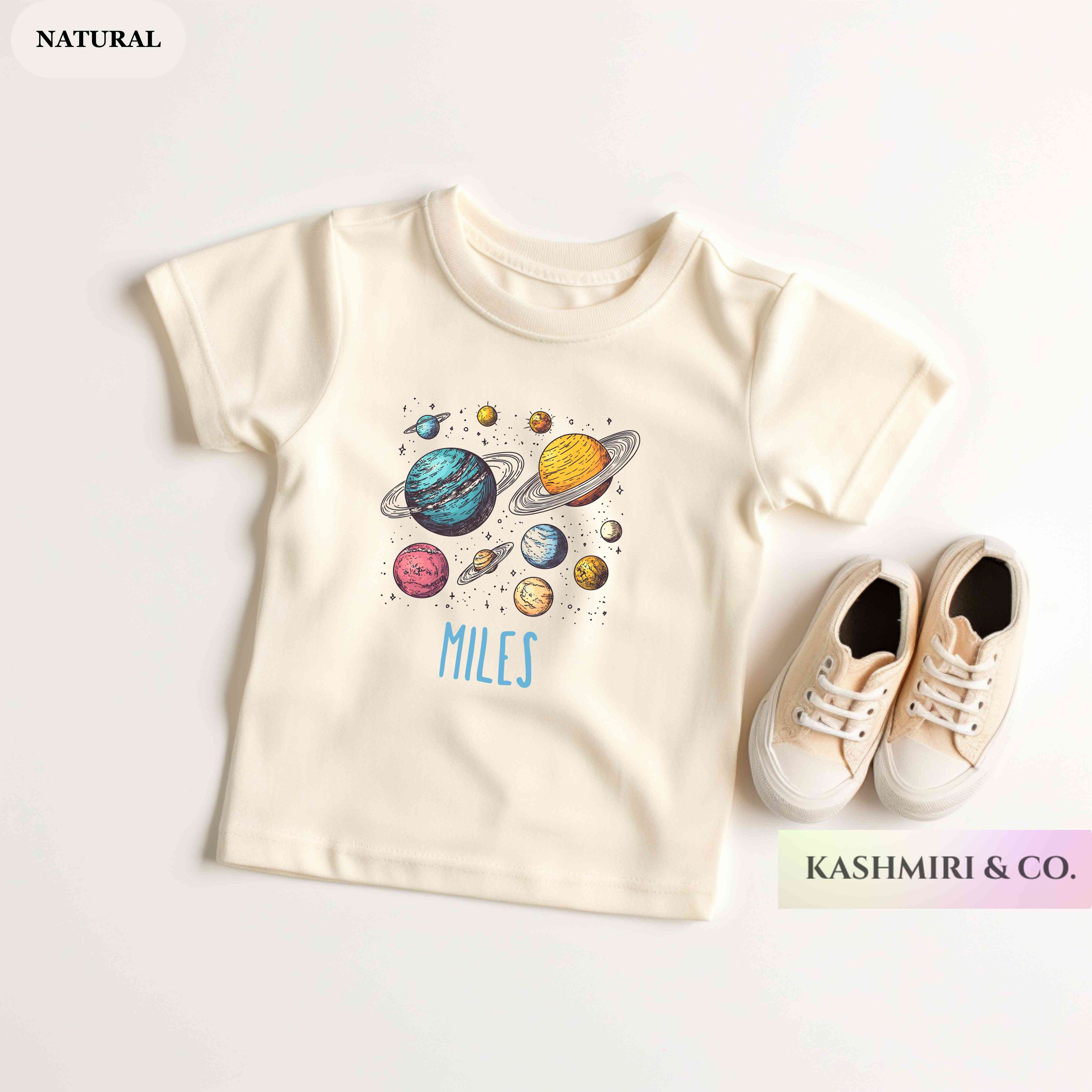 Personalized Solar System Toddler Shirt, Future Custom Name Astronaut Tee Space Kids Astronaut Birthday Shirt Spaceman Family Astronaut Gift