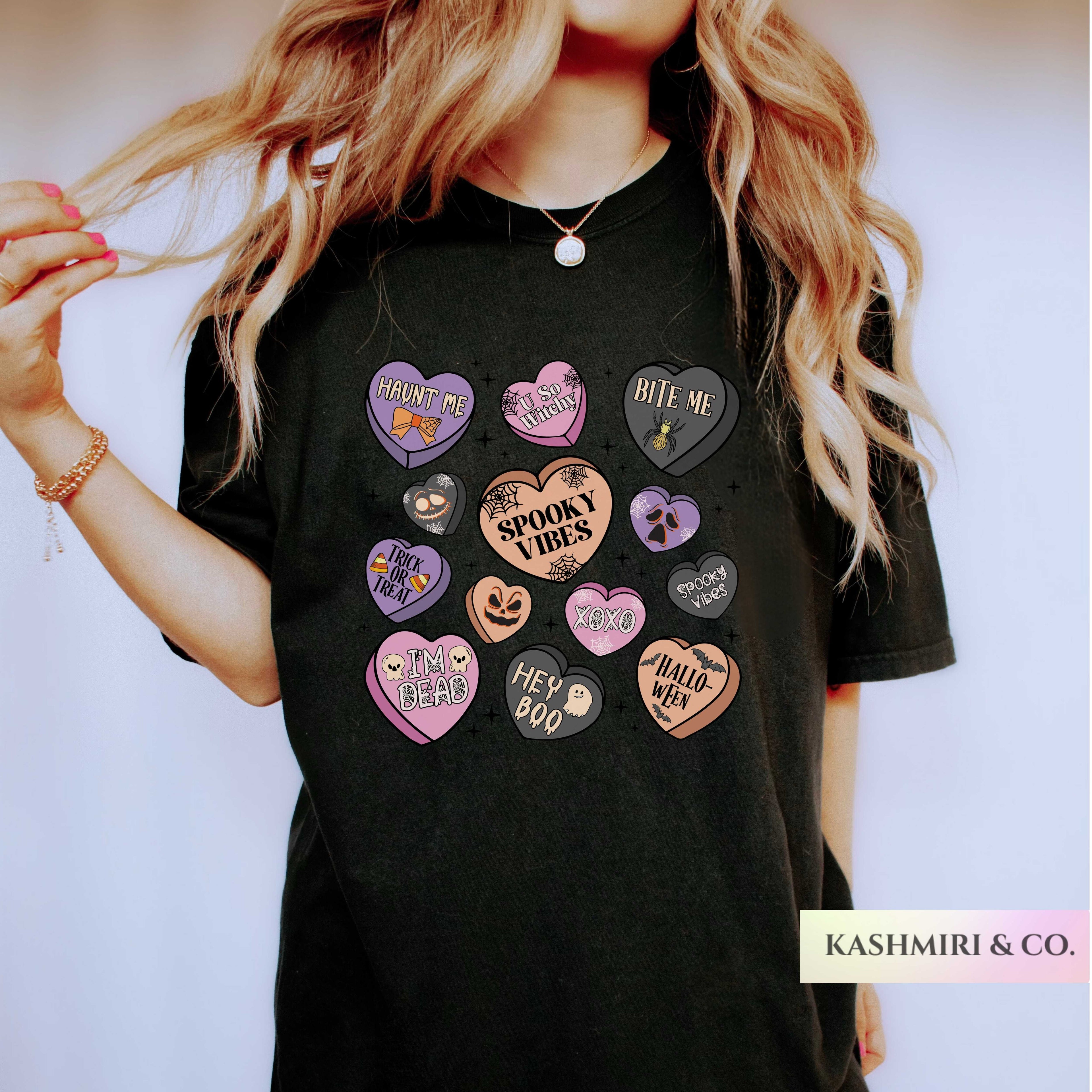 HALLOWEEN CANDY HEARTS TEE