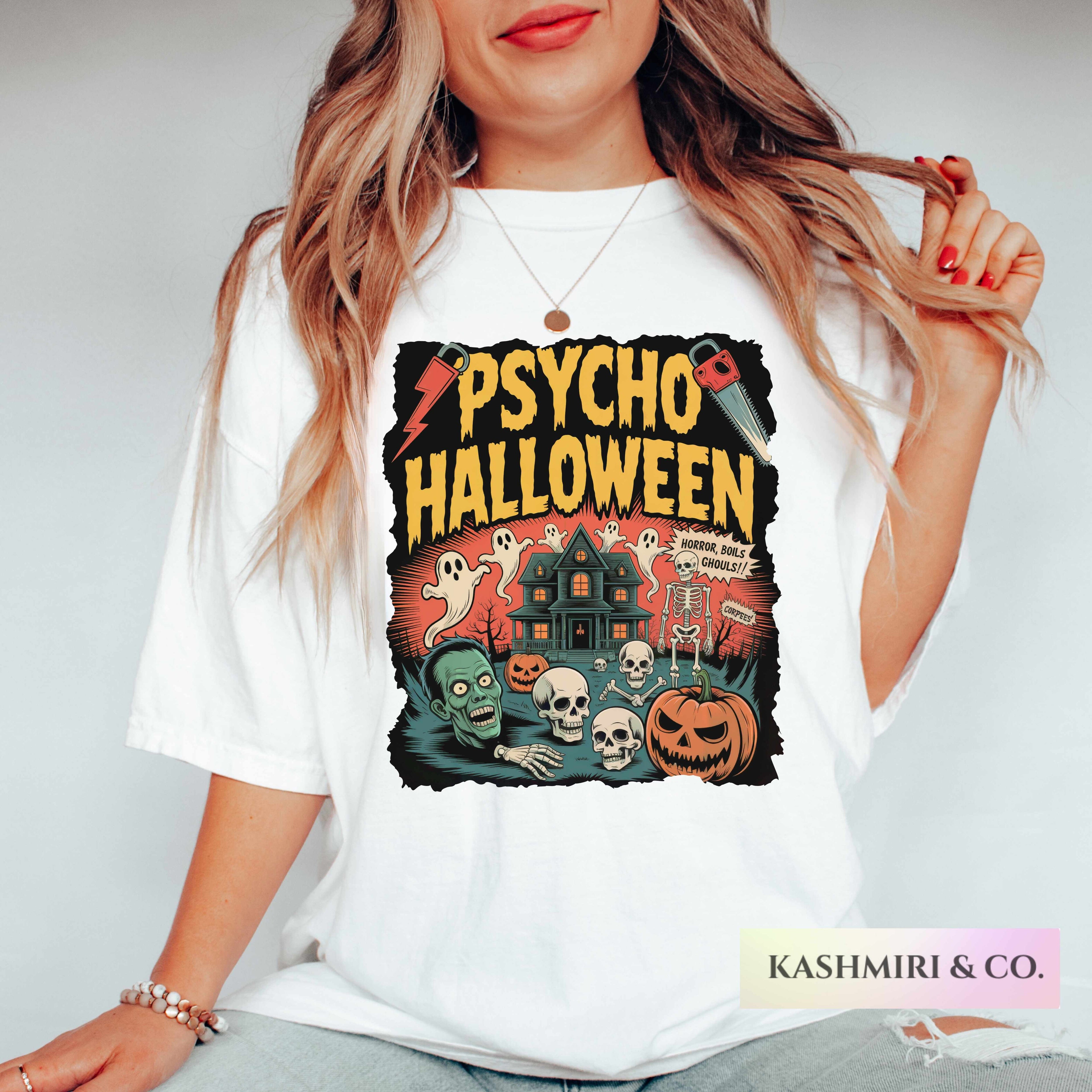 RETRO PSYCHO HALLOWEEN TEE