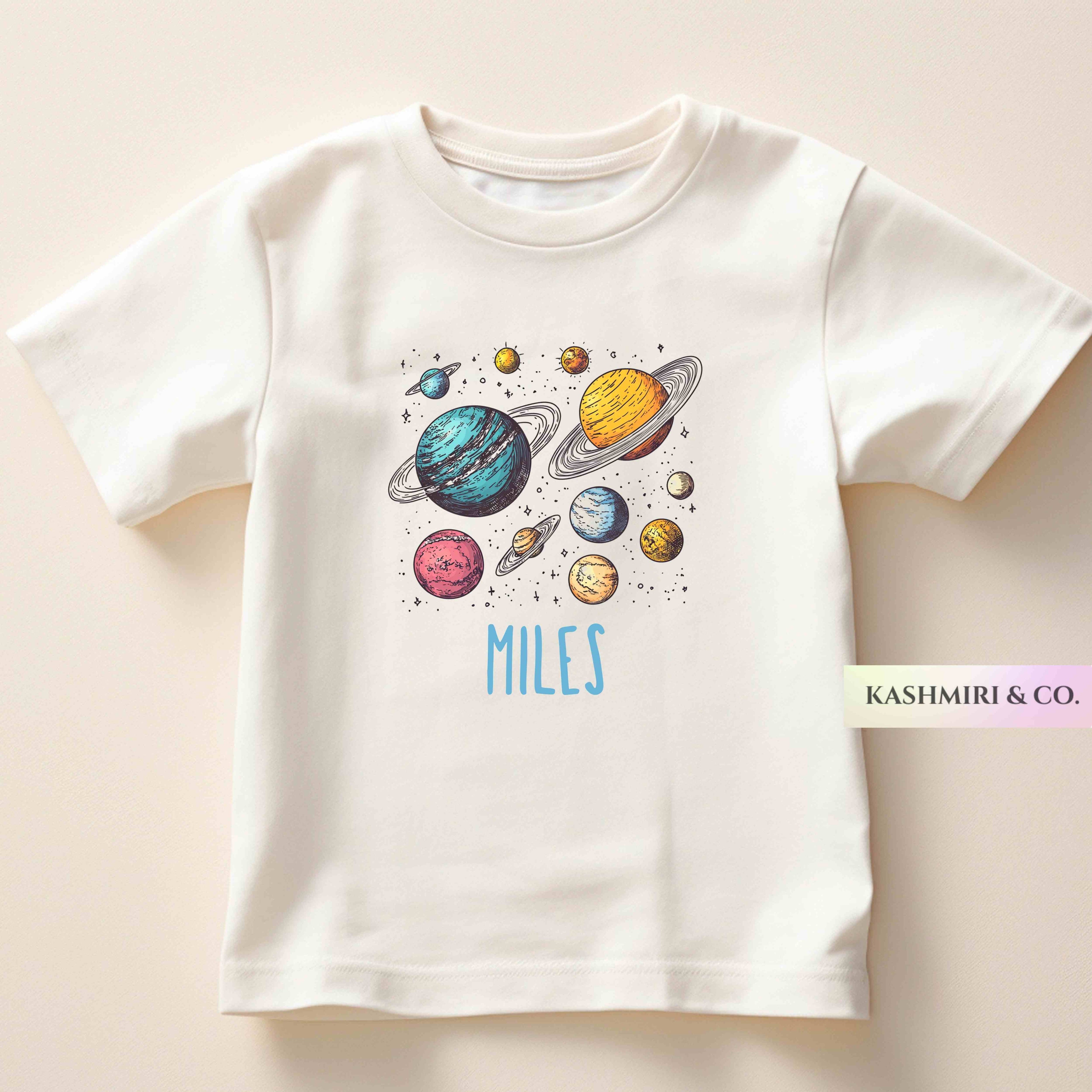 PERSONALIZED SOLAR SYSTEM TODDLER TEE