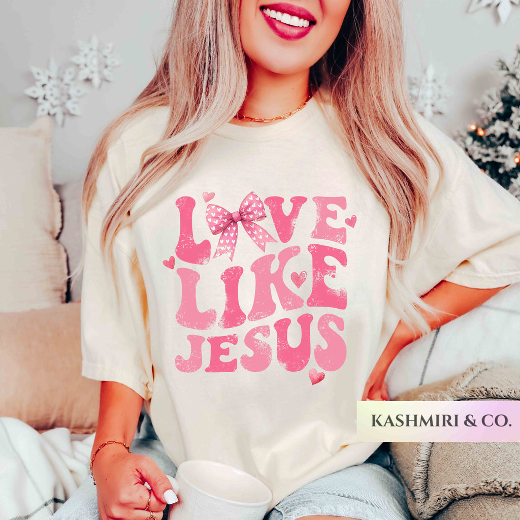 LOVE LIKE JESUS COQUETTE TEE