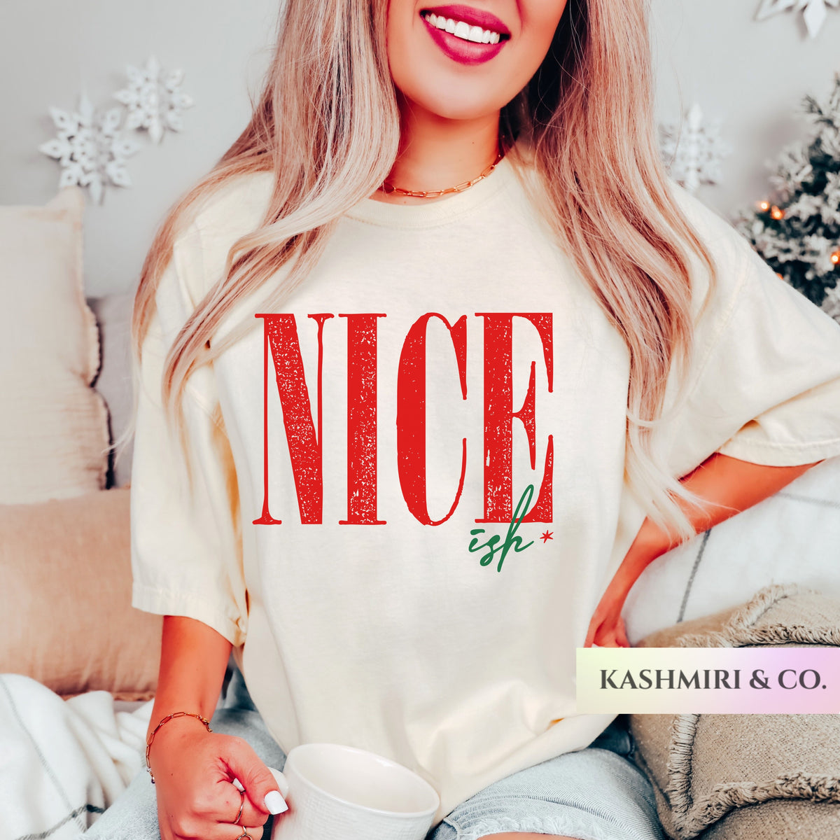 NICE-ISH FUNNY CHRISTMAS TEE