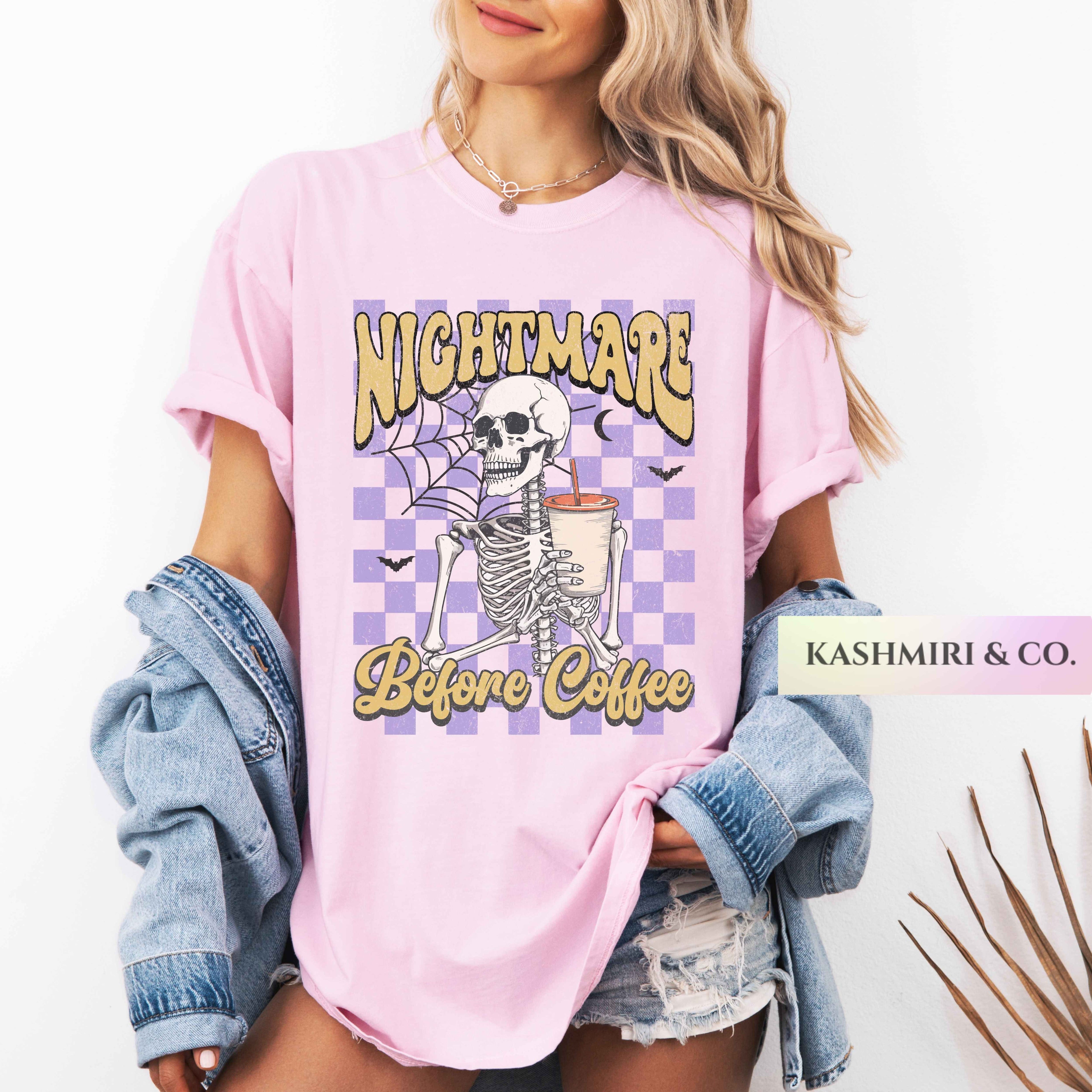 NIGHTMARE BEFORE COFFEE HALLOWEEN TEE