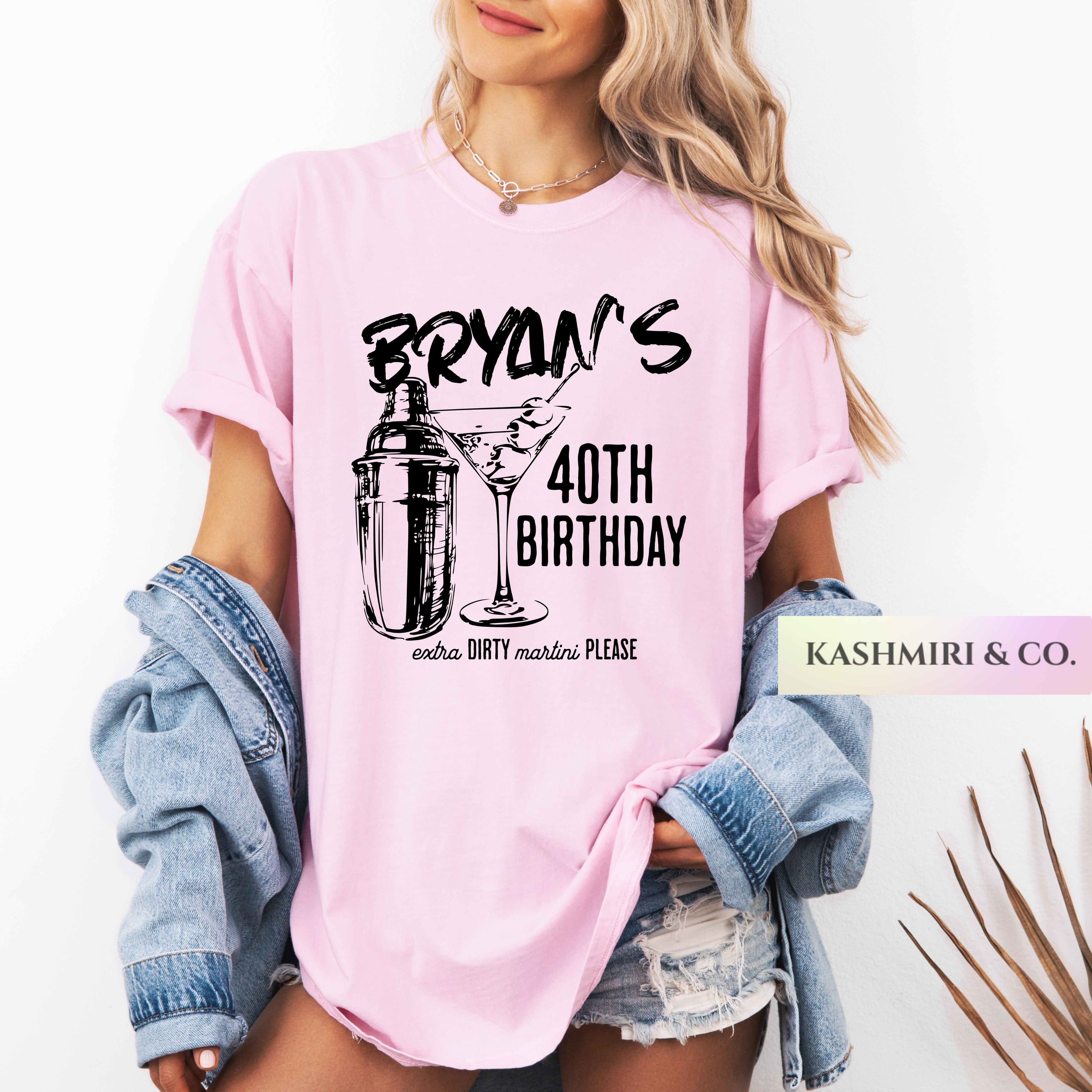 PERSONALIZED BIRTHDAY MARTINI TEE