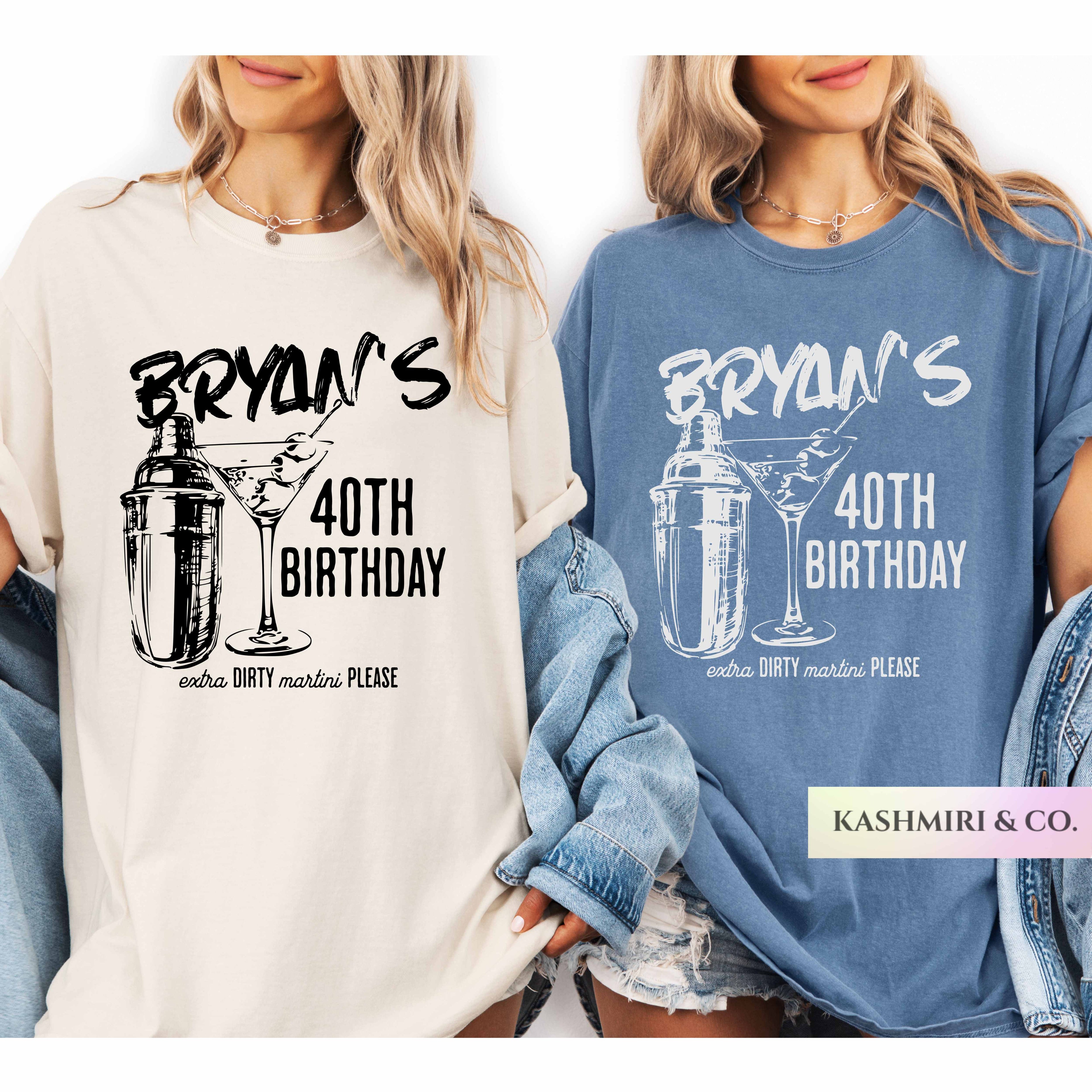 PERSONALIZED BIRTHDAY MARTINI TEE