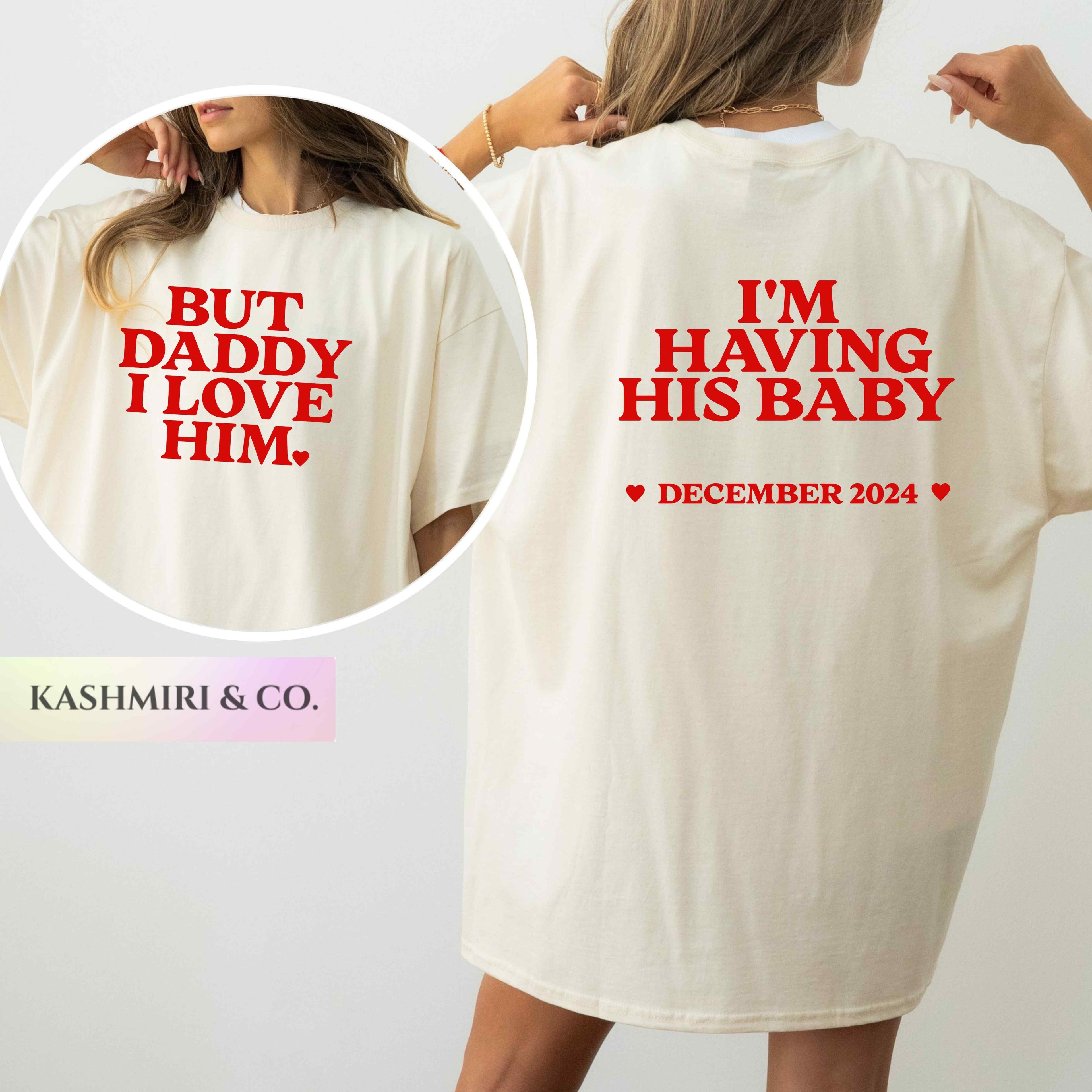 PERSONALIZED I'M HAVING HIS BABY ANNOUNCEMENT