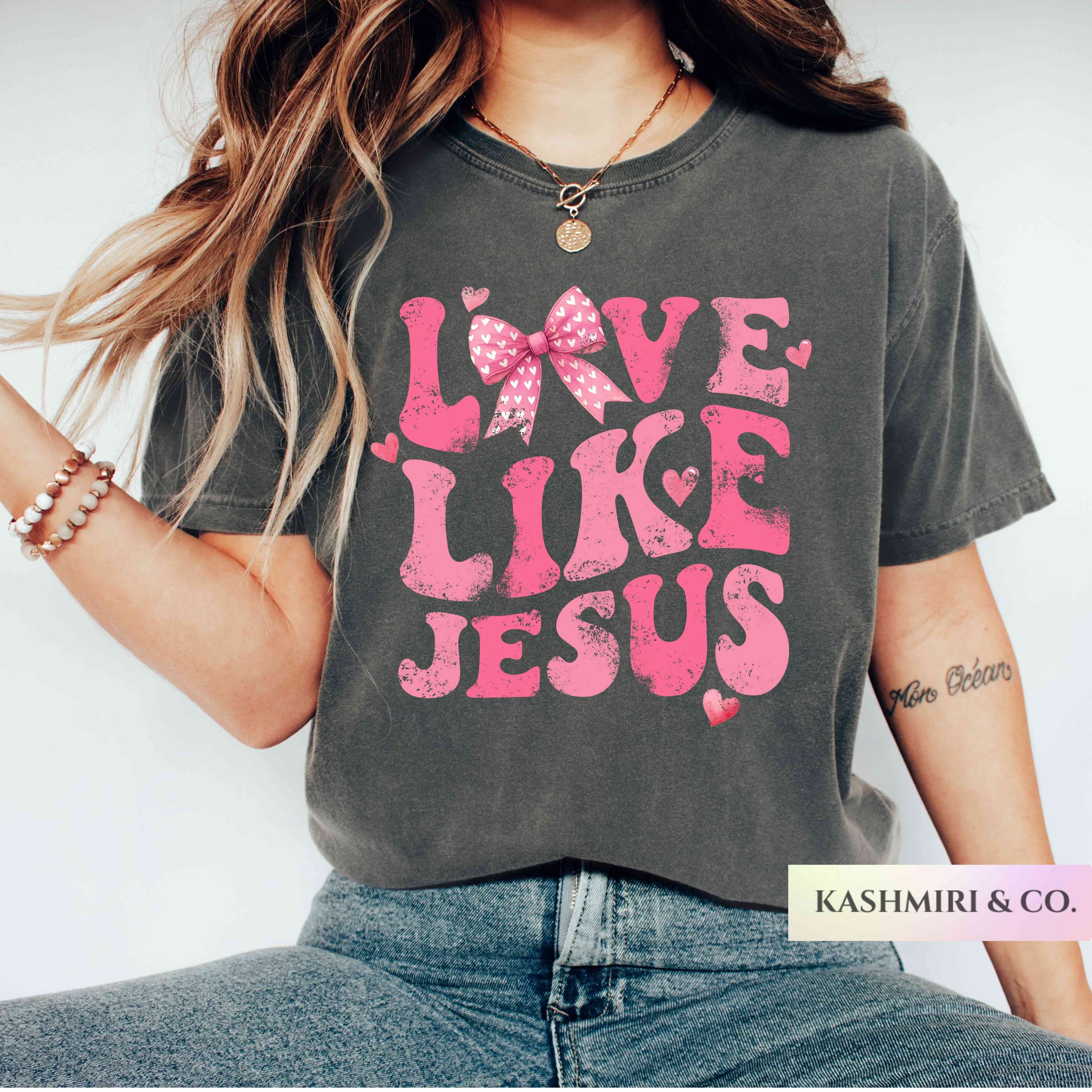 LOVE LIKE JESUS COQUETTE TEE