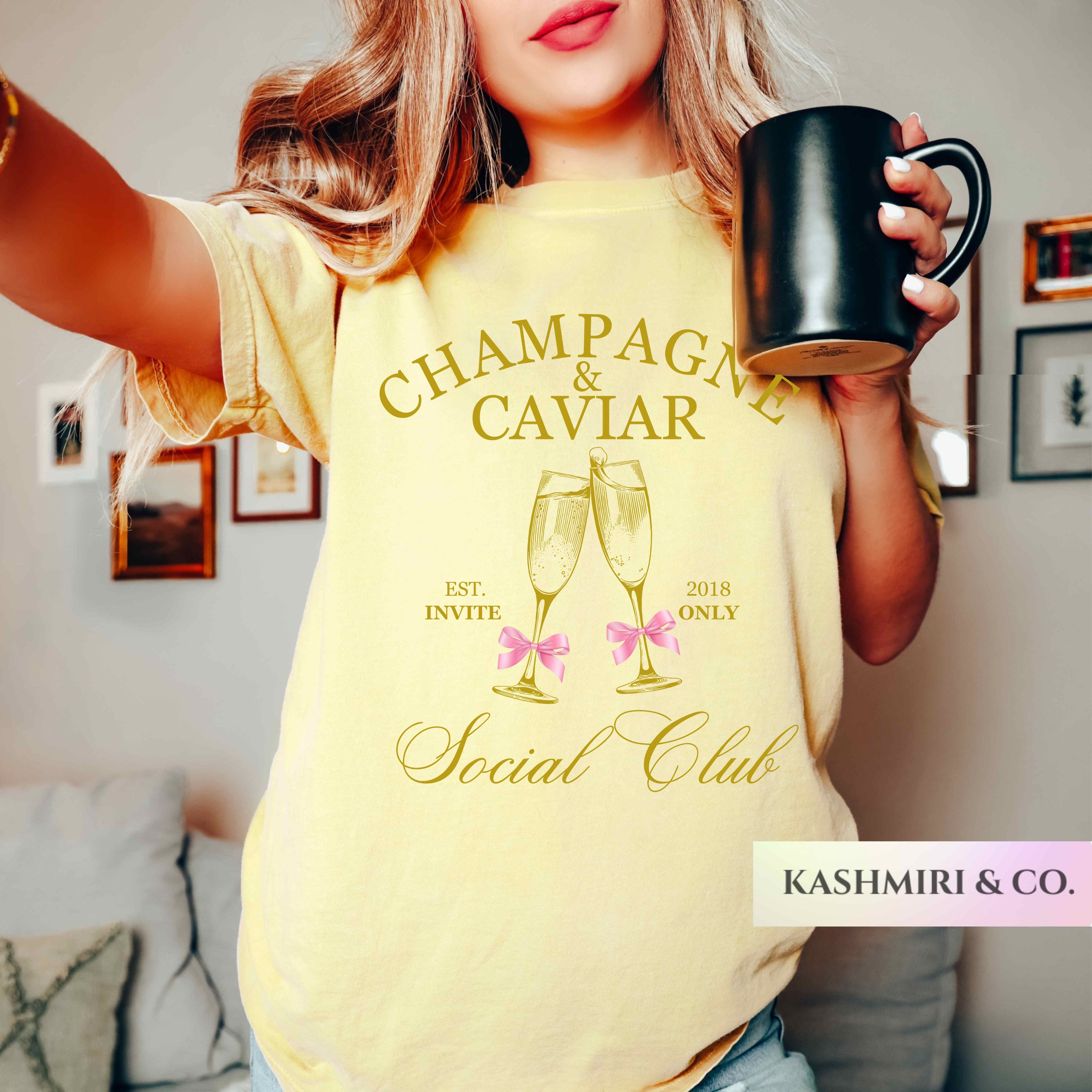 PERSONALIZED CHAMPAGNE & CAVIAR BACH TEE