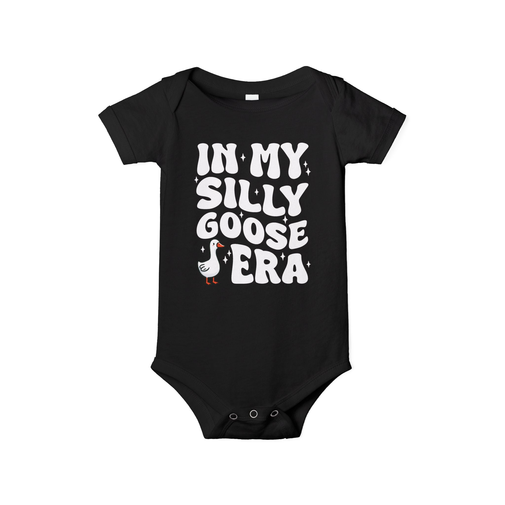 In My Silly Goose Era Newborn Bodysuit Funny Farm Animal Tee Boys and Girls Gift Boho Natural Toddler Baby Shirt Playdate Tee Goose Lover