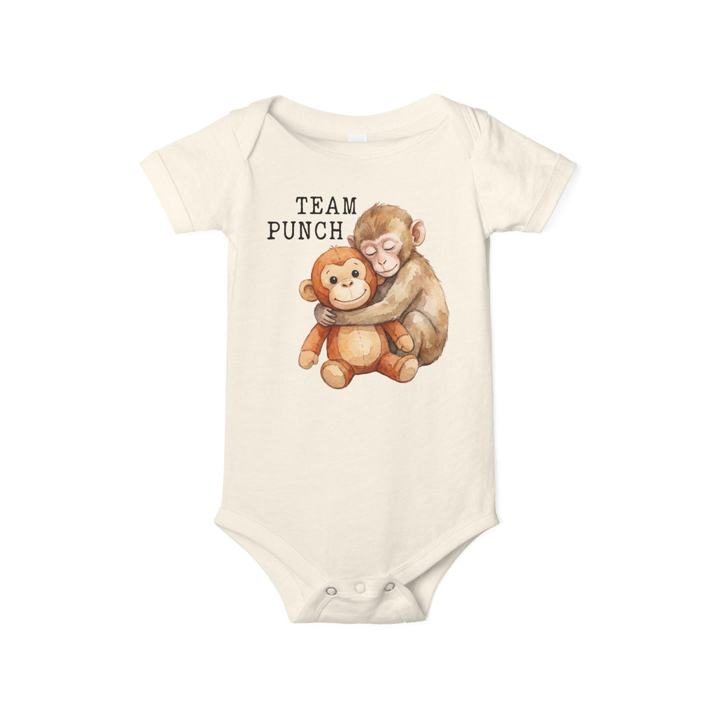 Monkey Punch Onsie Newborn Baby Shirt Monkey Punch Kindness Plush Top, Meme Viral Tee, Animal Lover Kids Gift Cute Spread Love Bodysuit