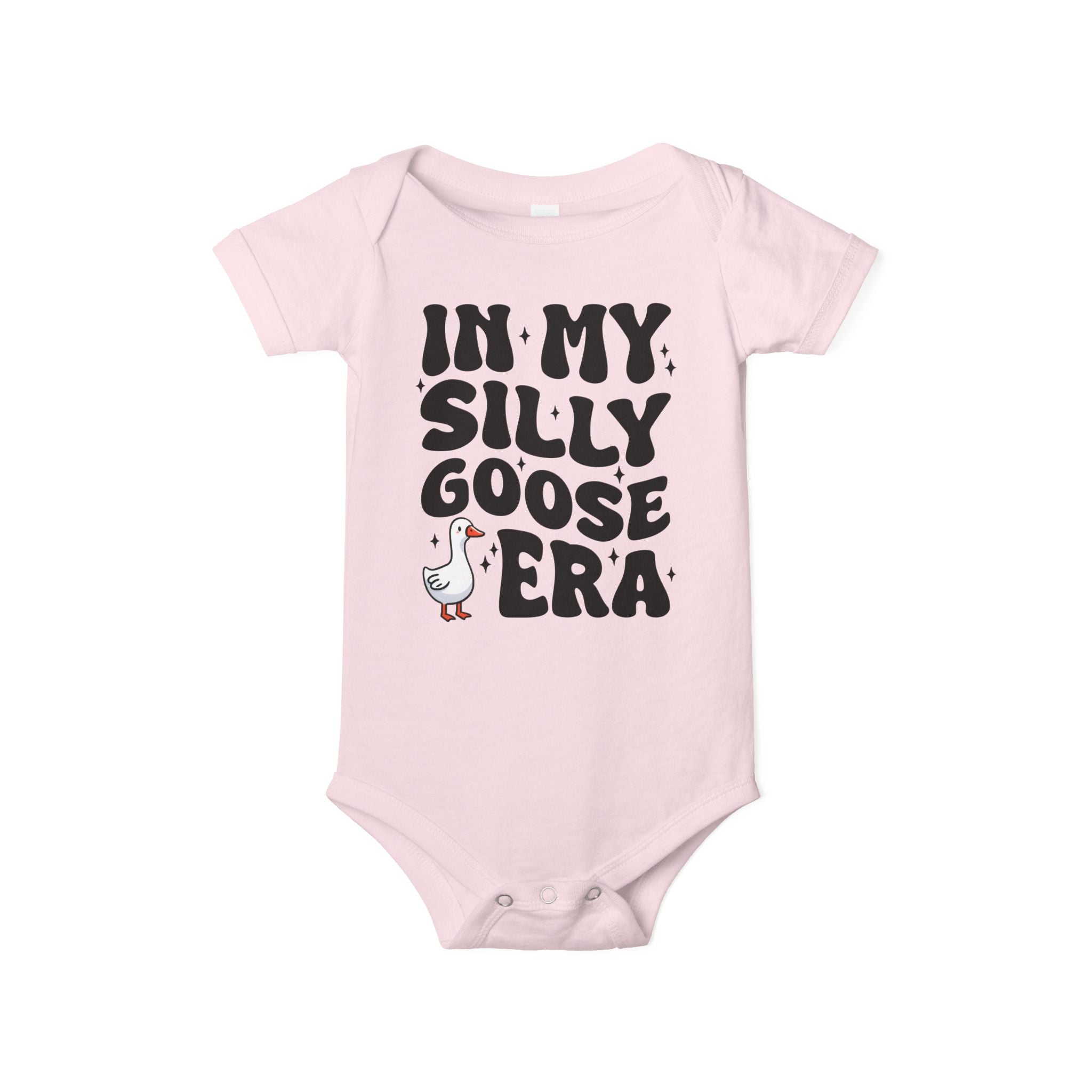 In My Silly Goose Era Newborn Bodysuit Funny Farm Animal Tee Boys and Girls Gift Boho Natural Toddler Baby Shirt Playdate Tee Goose Lover