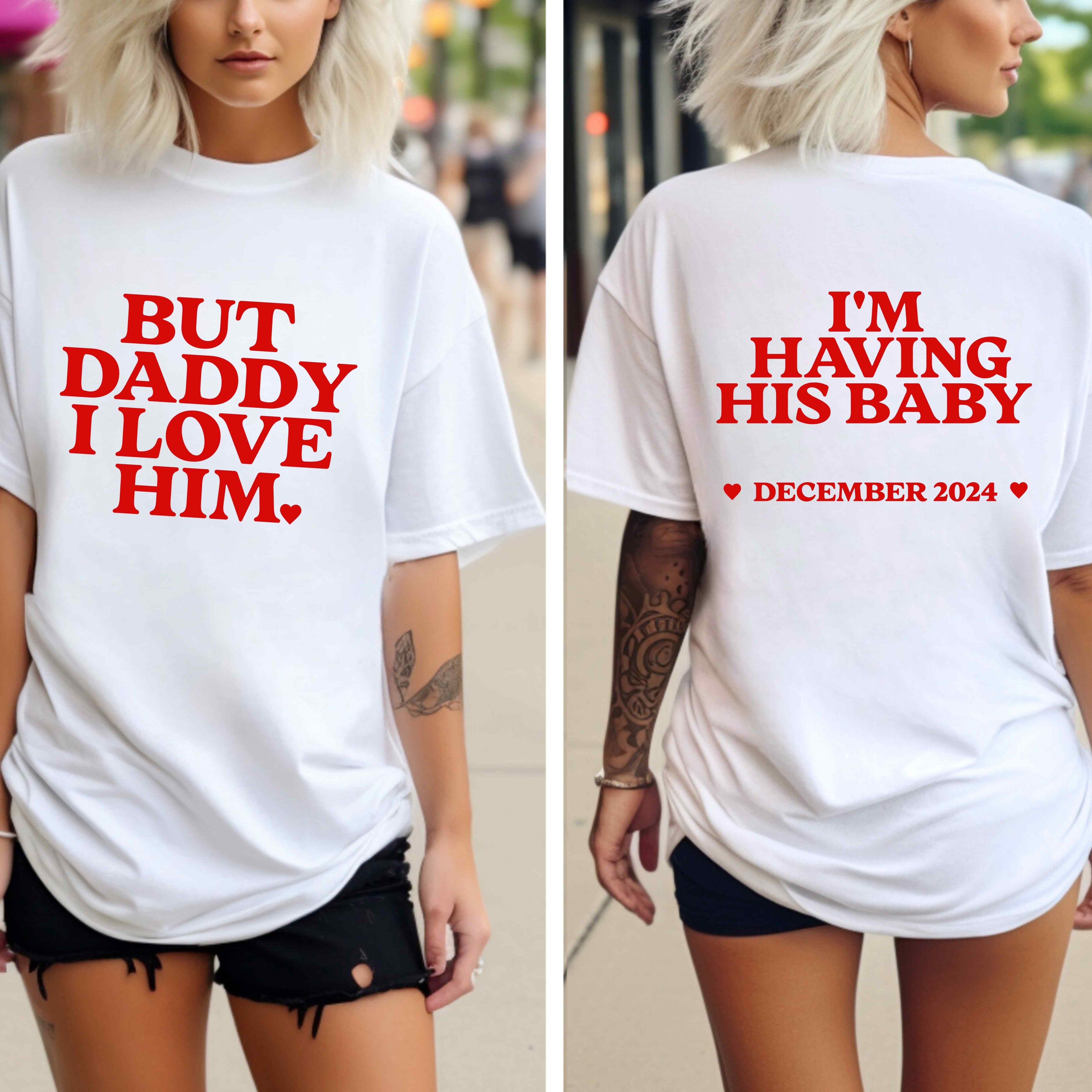 PERSONALIZED I'M HAVING HIS BABY ANNOUNCEMENT